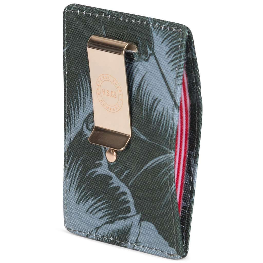 Raven Wallet in Jungle Floral Green by Herschel Supply Co. - Country Club Prep