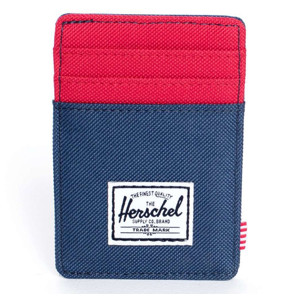 herschel backpack wallet Herschel Raven Wallet in Navy and Red – Country Club Prep