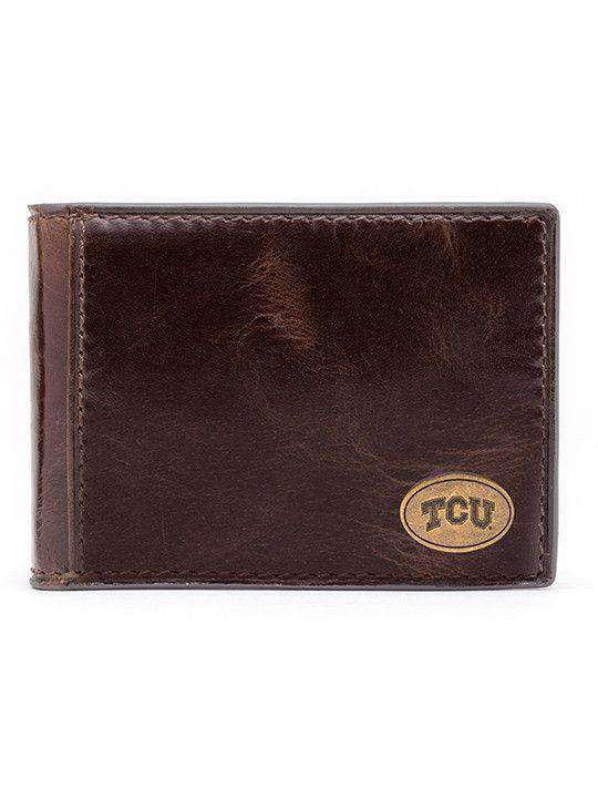 TCU Horned Frog Legacy Flip Bifold Front Pocket Wallet by Jack Mason - Country Club Prep