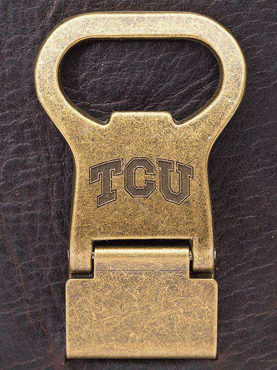 TCU Horned Frogs Gridiron Mulitcard Front Pocket Wallet by Jack Mason - Country Club Prep