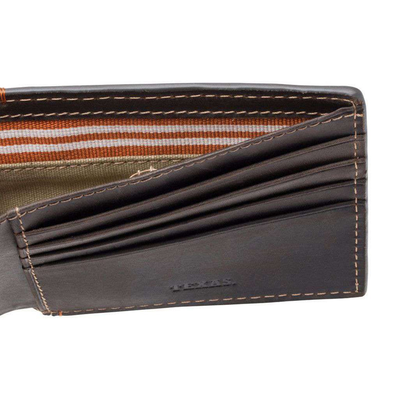 Texas Longhorns Hangtime Slim Bifold Wallet by Jack Mason - Country Club Prep