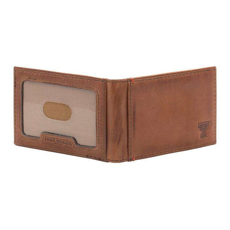 Texas Tech Red Raiders Campus Flip Bifold Front Pocket Wallet by Jack Mason - Country Club Prep