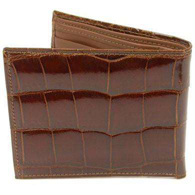 The Joseph Alligator Billfold in Cognac by Martin Dingman - Country Club Prep