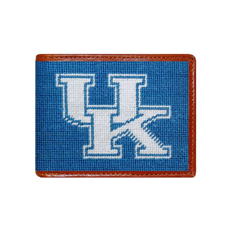 University of Kentucky Needlepoint Wallet in Blue by Smathers & Branson - Country Club Prep
