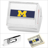 University of Michigan Money Clip in Azure Blue by CufflinksInc - Country Club Prep