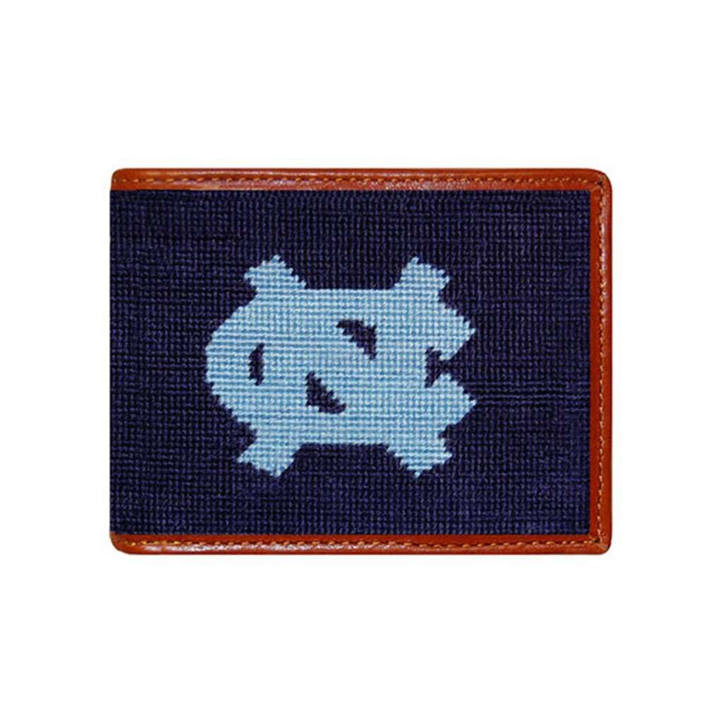 University of North Carolina Needlepoint Bi-Fold Wallet by Smathers & Branson - Country Club Prep
