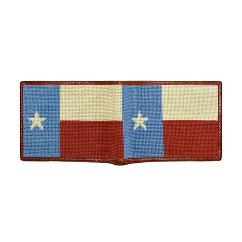 Vintage Texas Flag Needlepoint Wallet by Smathers & Branson - Country Club Prep