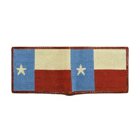 Vintage Texas Flag Needlepoint Wallet by Smathers & Branson - Country Club Prep