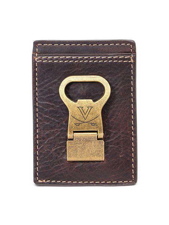 Virginia Cavaliers Gridiron Mulitcard Front Pocket Wallet by Jack Mason - Country Club Prep