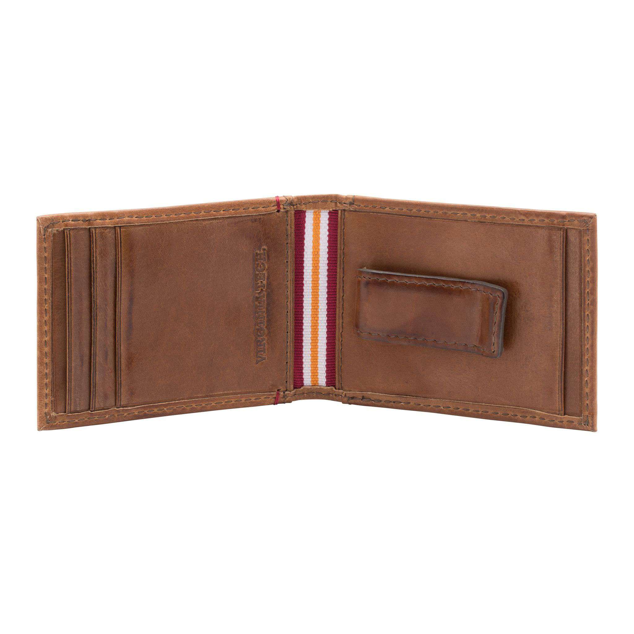 Virginia Tech Hokies Campus Flip Bifold Front Pocket Wallet by Jack Mason - Country Club Prep