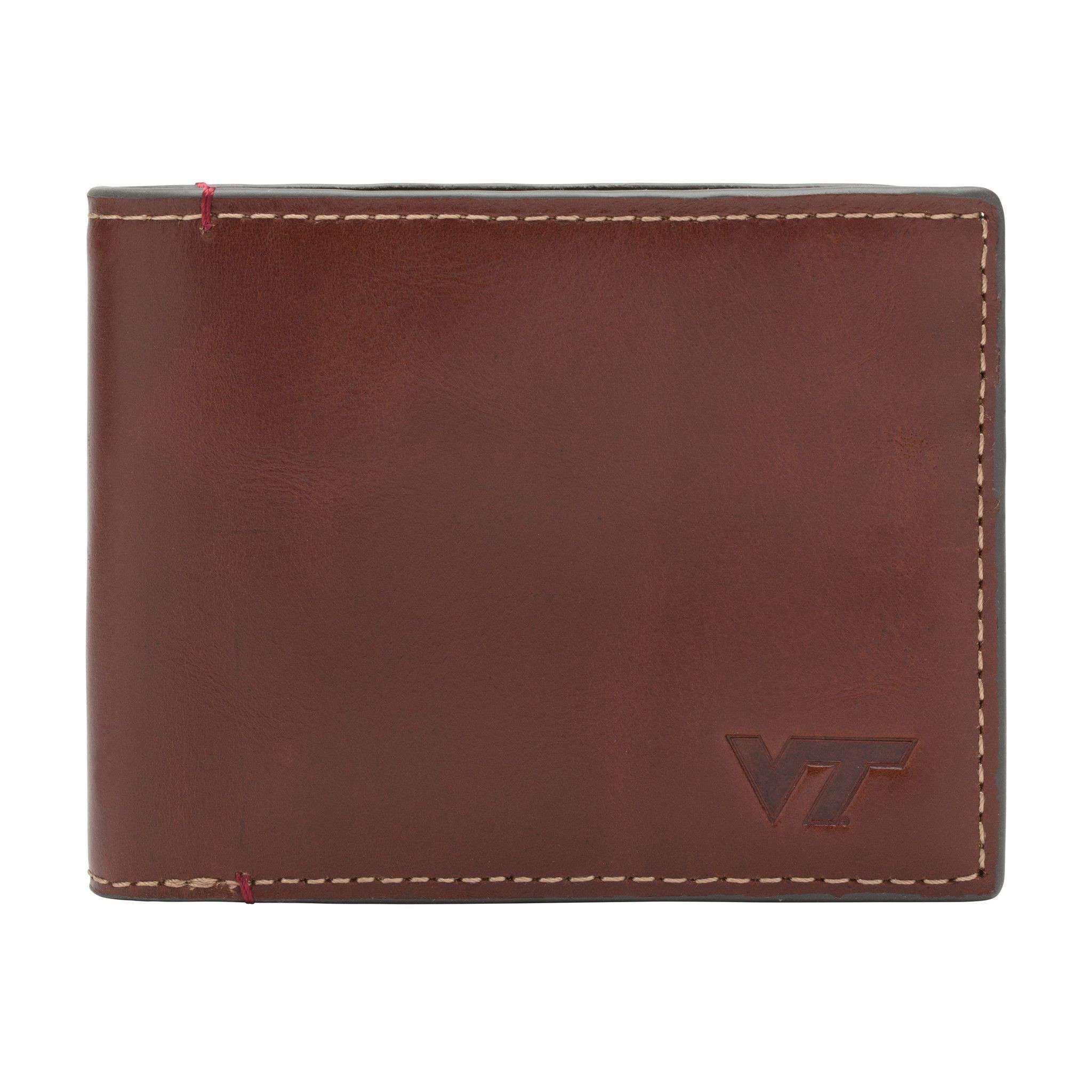 Virginia Tech Hokies Hangtime Slim Bifold Wallet by Jack Mason - Country Club Prep