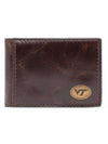 Virginia Tech Hokies Legacy Flip Bifold Front Pocket Wallet by Jack Mason - Country Club Prep