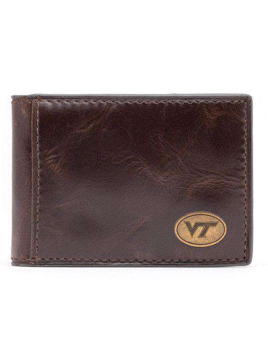 Virginia Tech Hokies Legacy Flip Bifold Front Pocket Wallet by Jack Mason - Country Club Prep