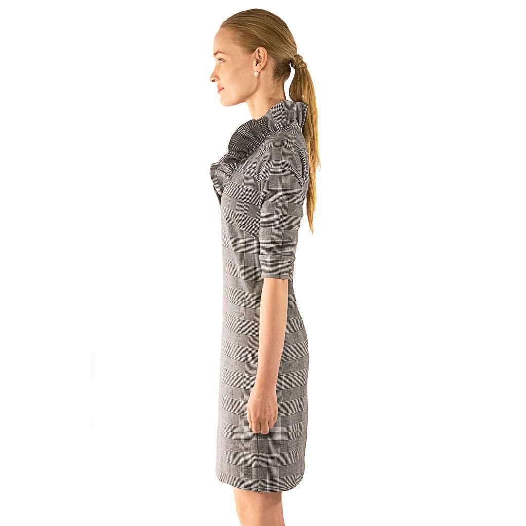 Wall Streeter Jersey Ruffneck Dress by Gretchen Scott Designs - Country Club Prep