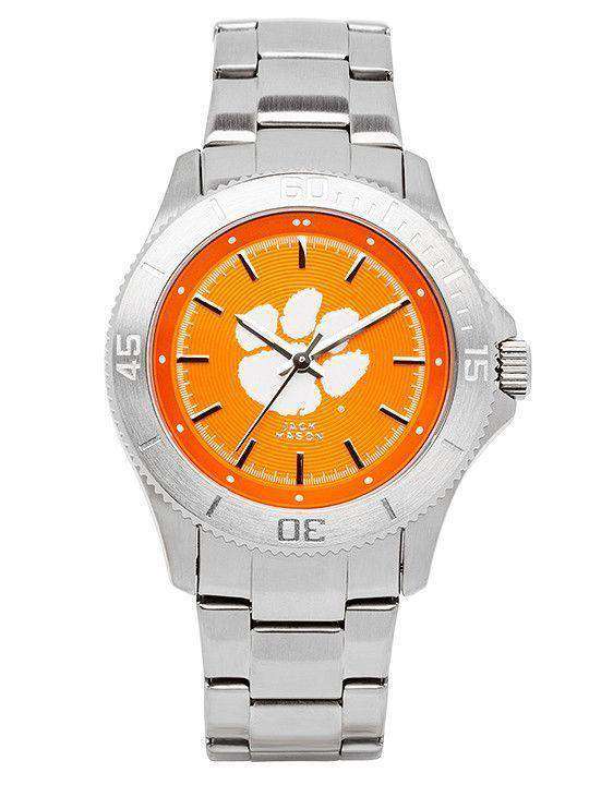 Clemson Tigers Sport Bracelet Team Color Dial Watch by Jack Mason - Country Club Prep