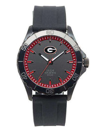 Georgia Bulldogs Men's Blackout Silicone Strap Watch by Jack Mason - Country Club Prep