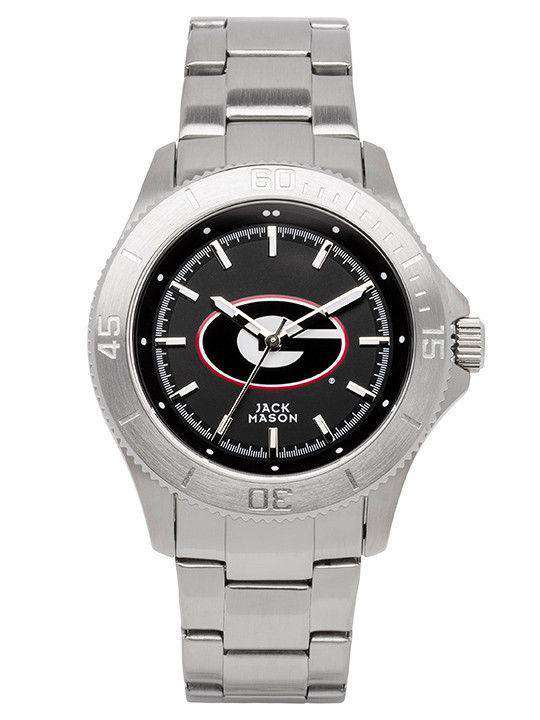 Georgia Bulldogs Sport Bracelet Team Color Dial Watch by Jack Mason - Country Club Prep