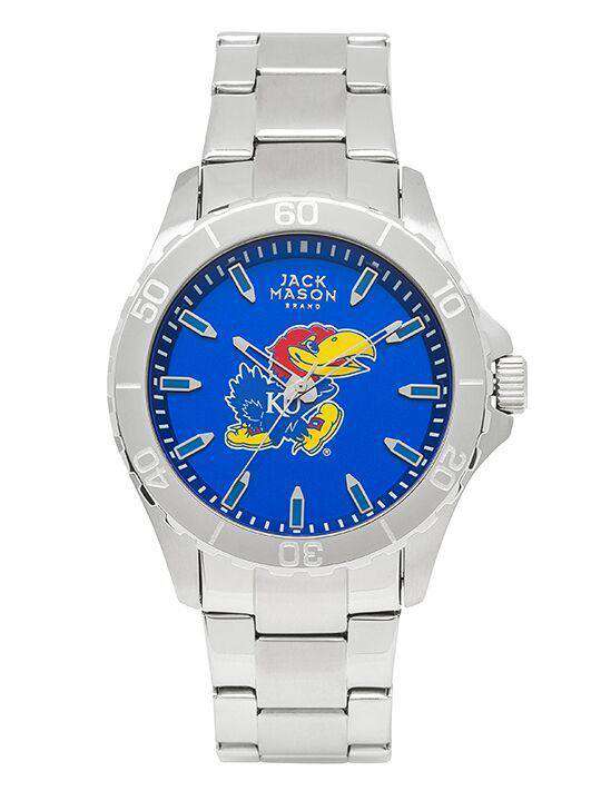 Kansas Jayhawks Sport Bracelet Team Color Dial Watch by Jack Mason - Country Club Prep