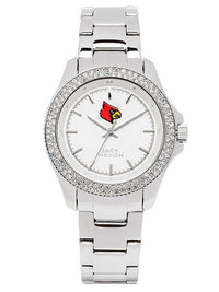 Louisville Cardinals Ladies Glitz Sport Bracelet Watch by Jack Mason - Country Club Prep