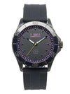 LSU Tigers Men's Blackout Silicone Strap Watch by Jack Mason - Country Club Prep