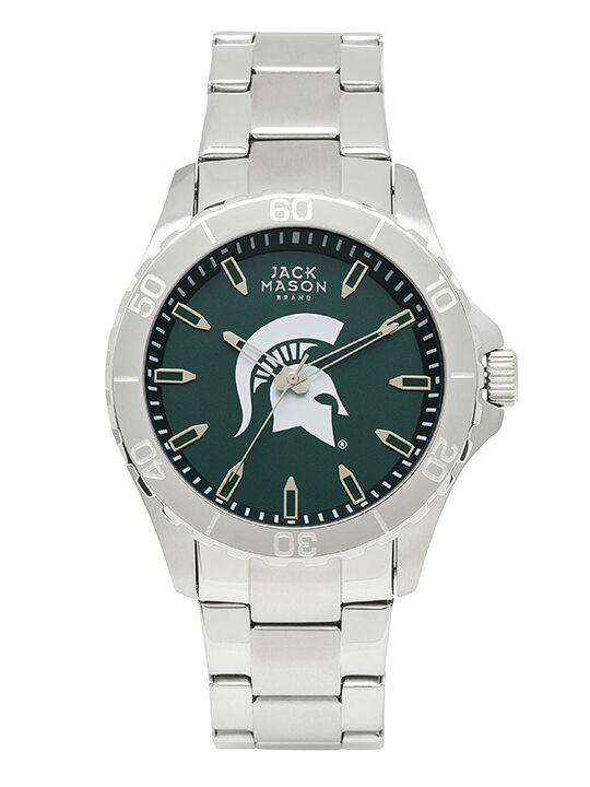 Michigan State Spartans Sport Bracelet Team Color Dial Watch by Jack Mason - Country Club Prep