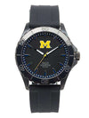 Michigan Wolverines Men's Blackout Silicone Strap Watch by Jack Mason - Country Club Prep