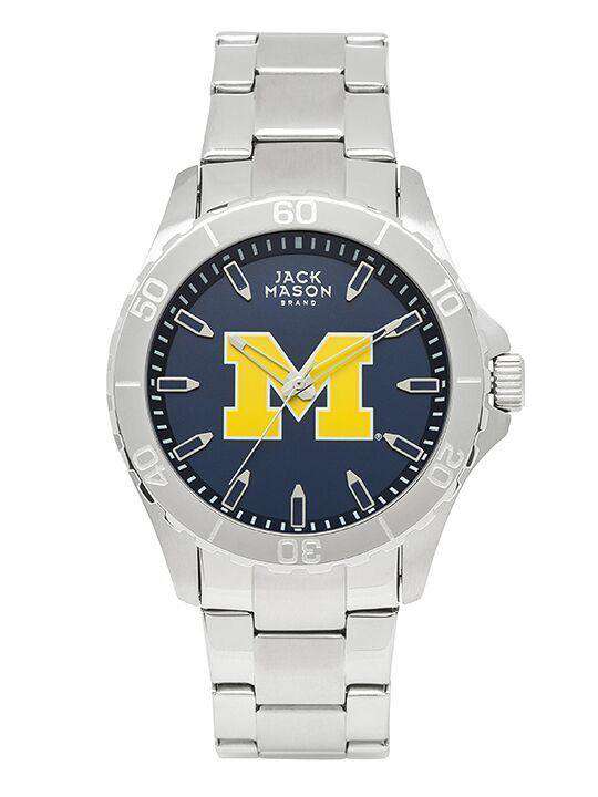 Michigan Wolverines Sport Bracelet Team Color Dial Watch by Jack Mason - Country Club Prep