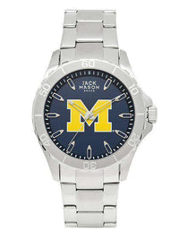 Michigan Wolverines Sport Bracelet Team Color Dial Watch by Jack Mason - Country Club Prep