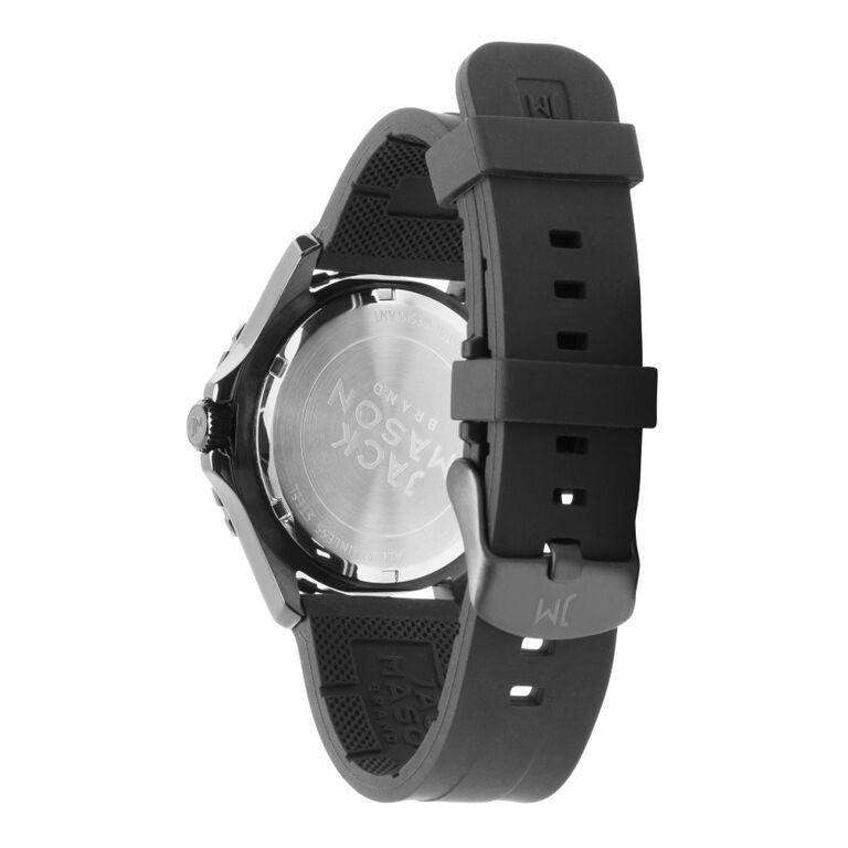 Jack Mason Ohio State Buckeyes Men s Blackout Silicone Strap Watch Country Club Prep