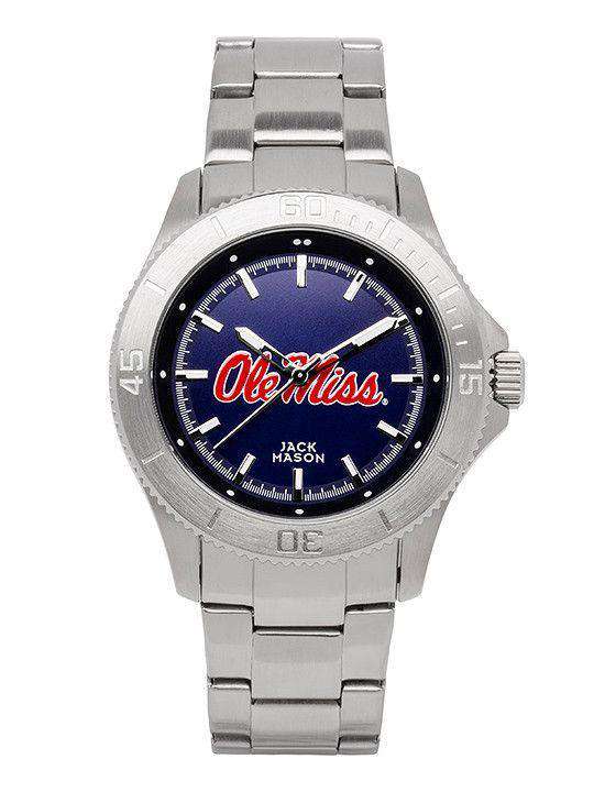 Ole Miss Rebels Sport Bracelet Team Color Dial Watch by Jack Mason - Country Club Prep
