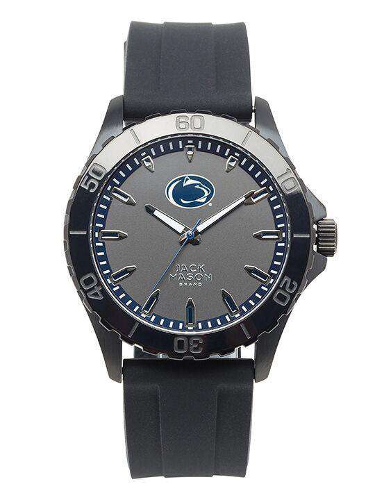 Penn State Nittany Lions Men's Blackout Silicone Strap Watch by Jack Mason - Country Club Prep