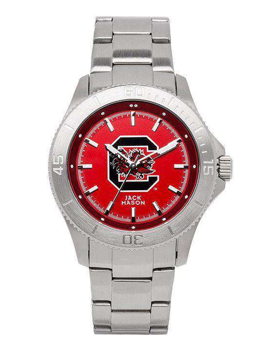 South Carolina Gamecocks Sport Bracelet Team Color Dial Watch by Jack Mason - Country Club Prep