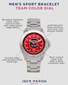 South Carolina Gamecocks Sport Bracelet Team Color Dial Watch by Jack Mason - Country Club Prep