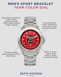 South Carolina Gamecocks Sport Bracelet Team Color Dial Watch by Jack Mason - Country Club Prep