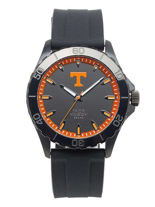 Tennessee Volunteers Men's Blackout Silicone Strap Watch by Jack Mason - Country Club Prep
