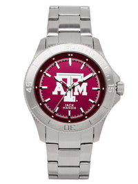 Texas A&M Aggies Sport Bracelet Team Color Dial Watch by Jack Mason - Country Club Prep