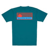 Traveler Simple Pocket Tee in Teal by Waters Bluff - Country Club Prep