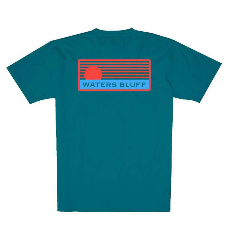 Traveler Simple Pocket Tee in Teal by Waters Bluff - Country Club Prep