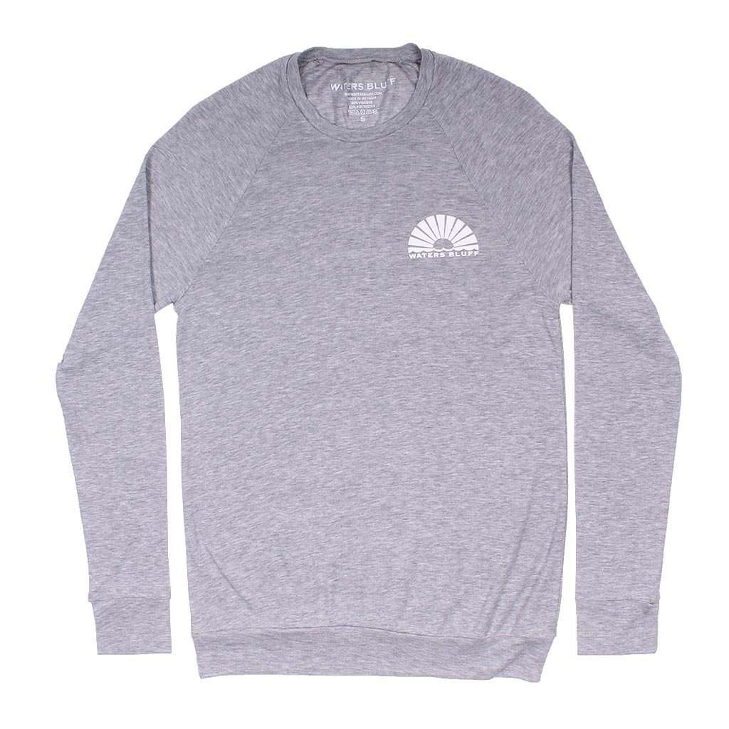 Hybrid Sweatshirt in Grey by Waters Bluff - Country Club Prep