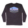 Midnight Tower Long Sleeve Tee in Charcoal by Waters Bluff - Country Club Prep