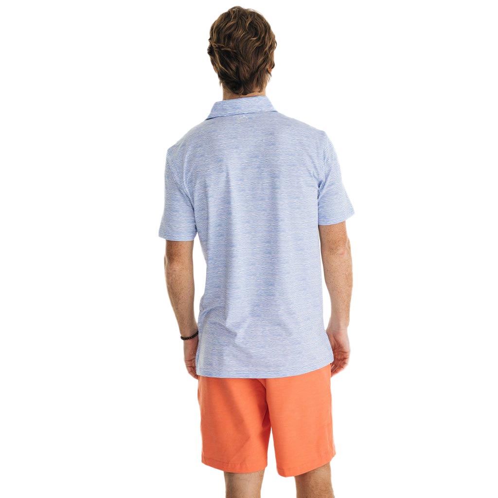 Driver Wave Print Performance Polo by Southern Tide - Country Club Prep