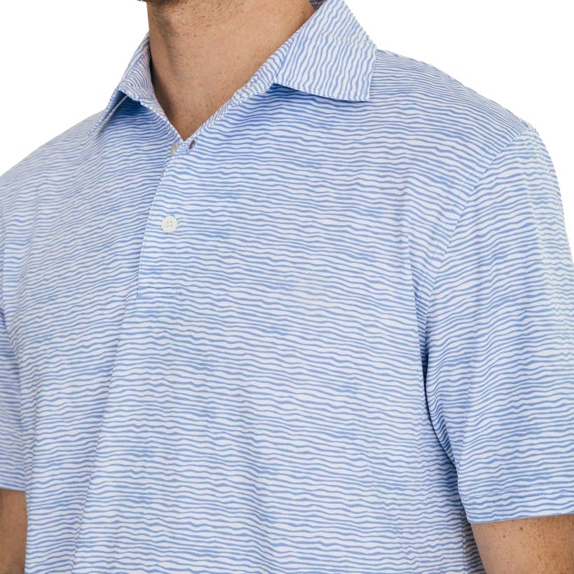 Driver Wave Print Performance Polo by Southern Tide - Country Club Prep