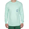 Wave Long Sleeve Tee Shirt in Island Reef by Waters Bluff - Country Club Prep