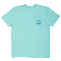 Paddler Tee Shirt in Island Reef Green by Waters Bluff - Country Club Prep