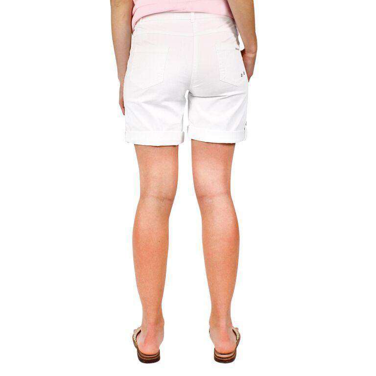 Marie II Shorts in White by Saint James - Country Club Prep