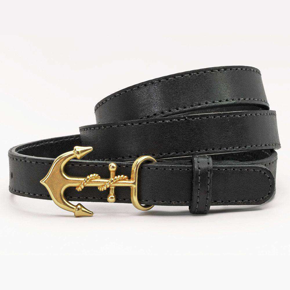 Jackie Kennedy Belt in Black by Kiel James Patrick - Country Club Prep