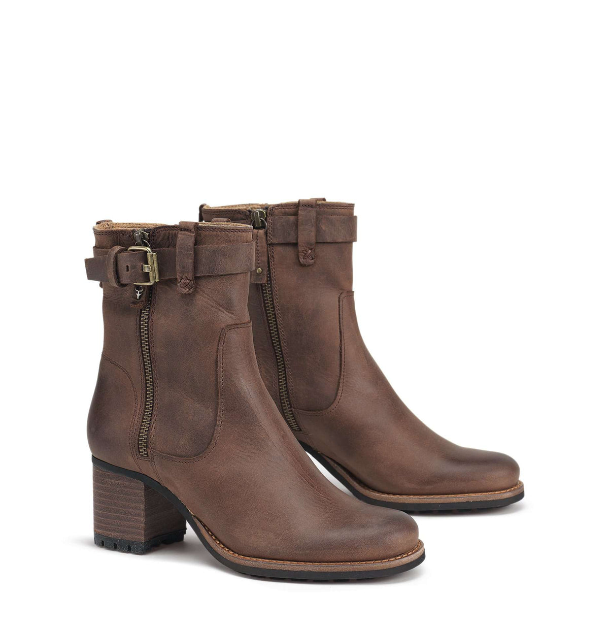 Trask Madison Boot in Dark Brown – Country Club Prep display picture 1