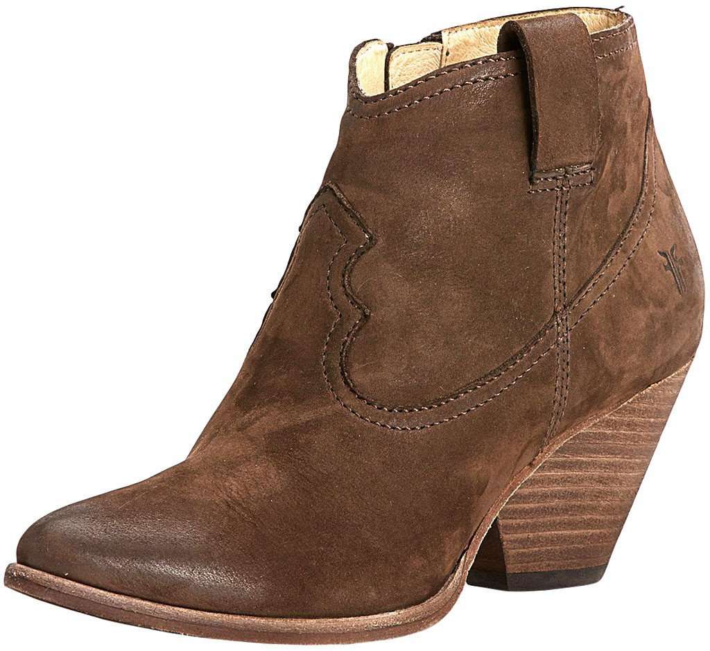 Reina Bootie in Dark Brown by The Frye Company - Country Club Prep