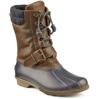 Women's Saltwater Misty Duck Boot in Navy/Brown by Sperry - Country Club Prep