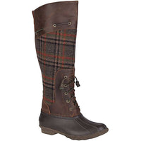 Women's Saltwater Sela Tall Boot in Plaid by Sperry - Country Club Prep